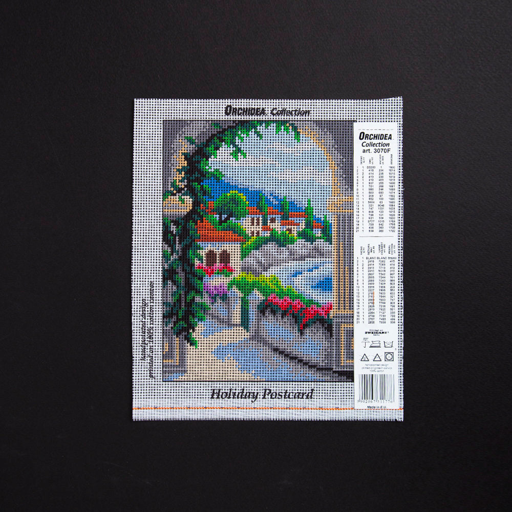 ORCHİDEA 18x24 cm Tatil Kartpostalı Baskılı Goblen 3070F